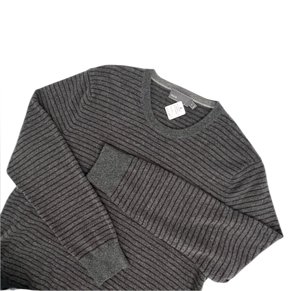 Vince Men's Gray Wool Cashmere Crewneck Sweater XL Soft‎ Comfortable Xlnt Cond!